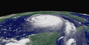 Hurrikan Katrina am 28. Aug. 2005